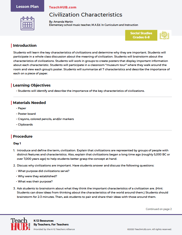 Civilization Characteristics-sm